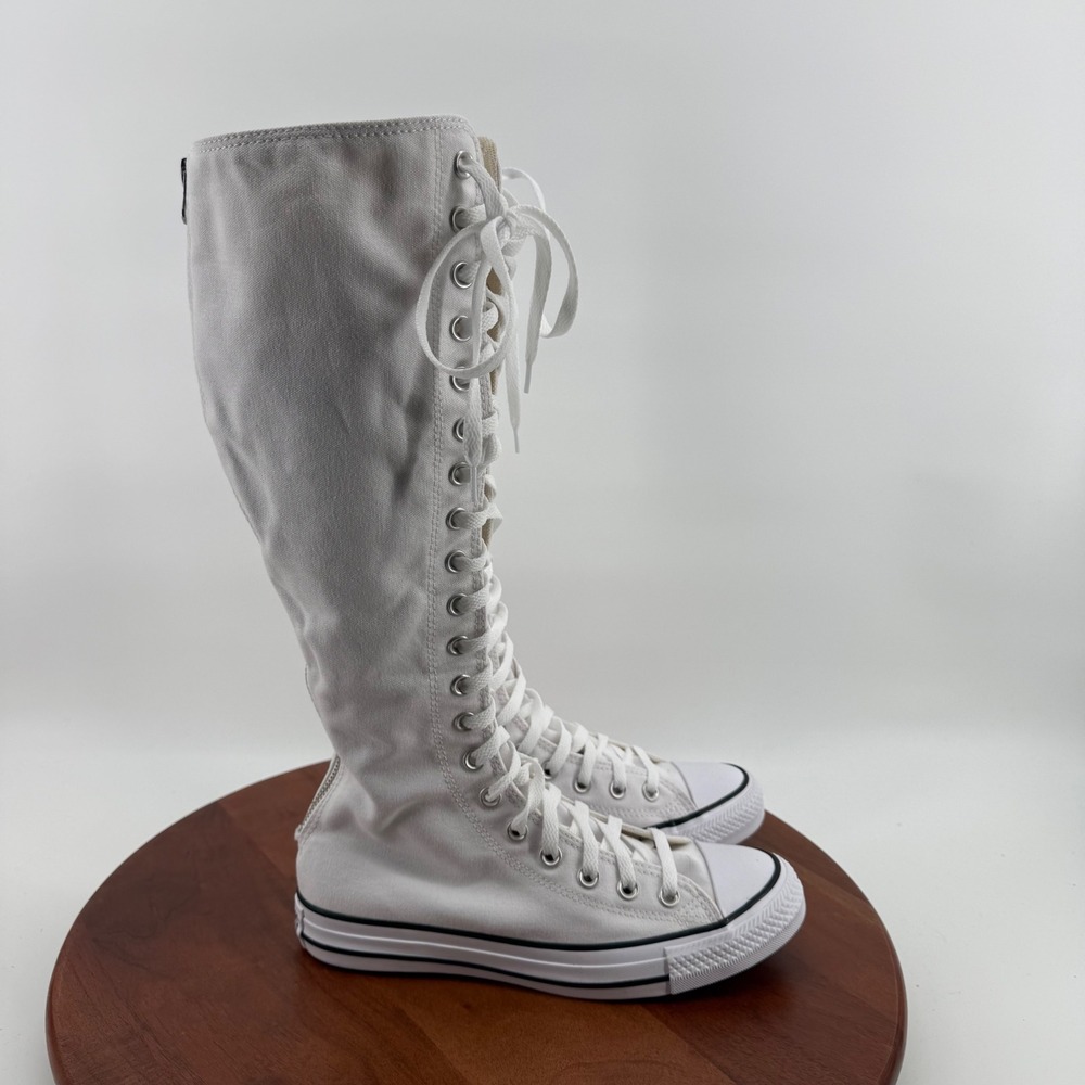 Converse Chuck Taylor All Star XX-Hi White Knee High Punk Boot Sneakers Women 8